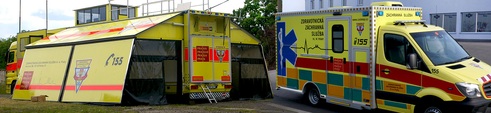 Záchranářský modul Golem a sanitní vozidlo RZP